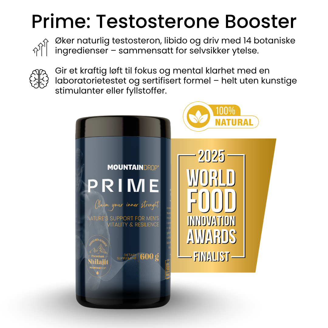 Mountaindrop® Prime: Testosteronbooster For Menn
