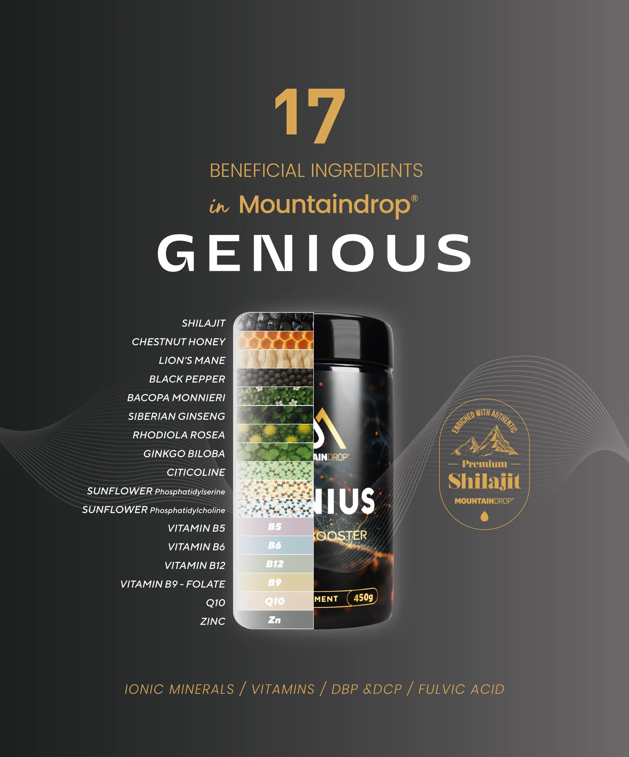 Mountaindrop® Genius - Fokus & Hukommelse - Lions Mane Norge